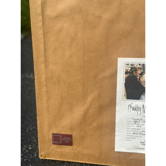 VTG 1991 P. Buckley Moss Amish Winter Scene Print Lancaster Ride Folk Art COA - Picture 9 of 10